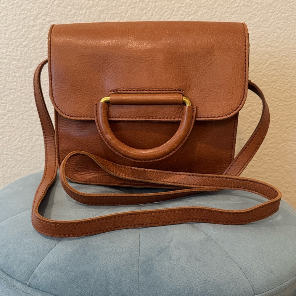 Madewell Brown Leather Crossbody Bag